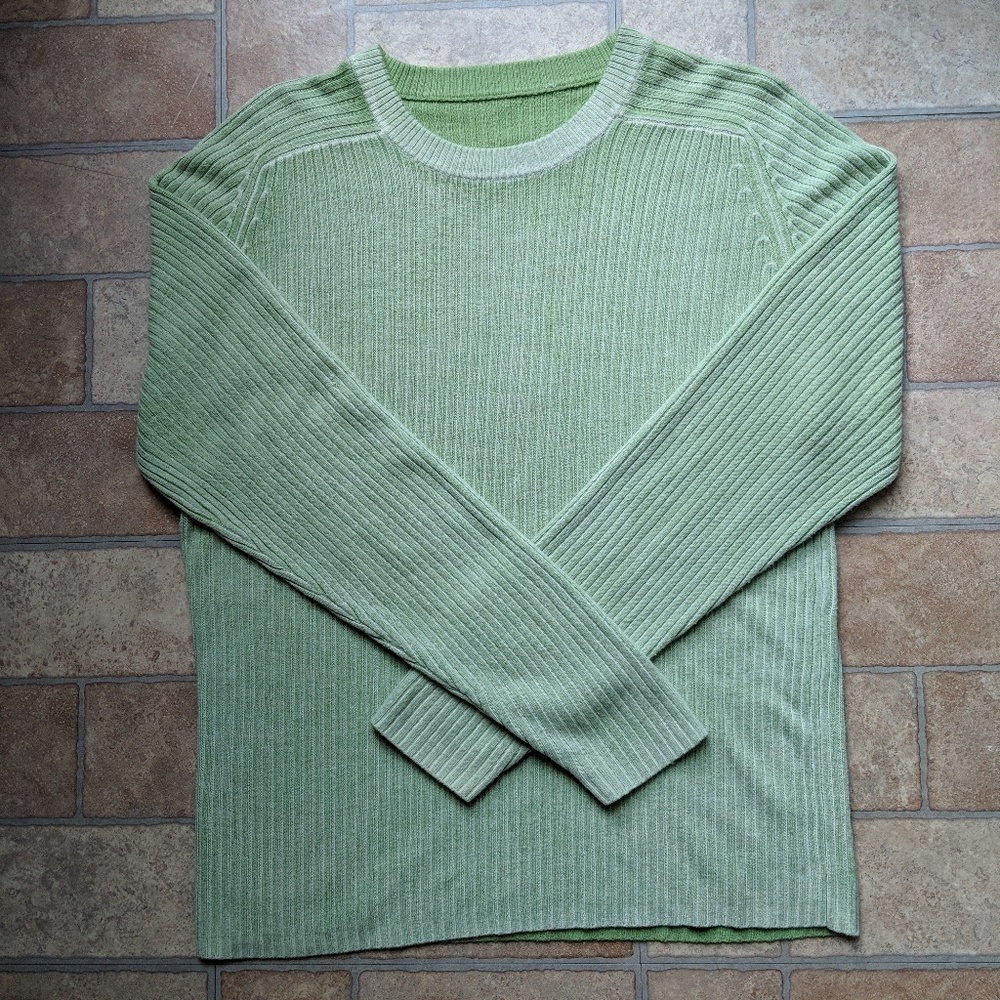 Men's straight ribbed sweater